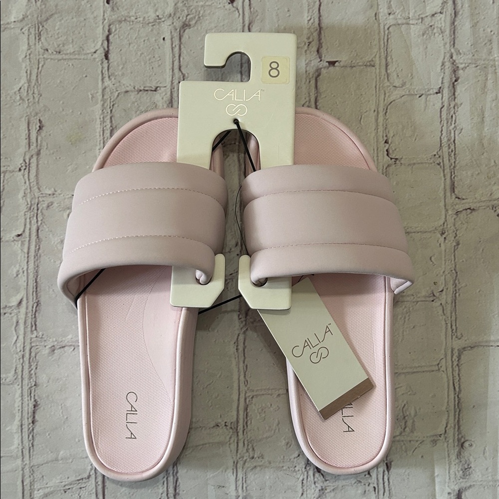 Calia Carrie Underwood NWT Cloud Cover Slide Sandal in Pink Darling Size 8 - Picture 2 of 5